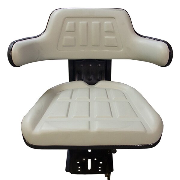 Aftermarket Grey Universal Tractor Seat with Adjustable Weight Suspension SEQ90-0388 - main